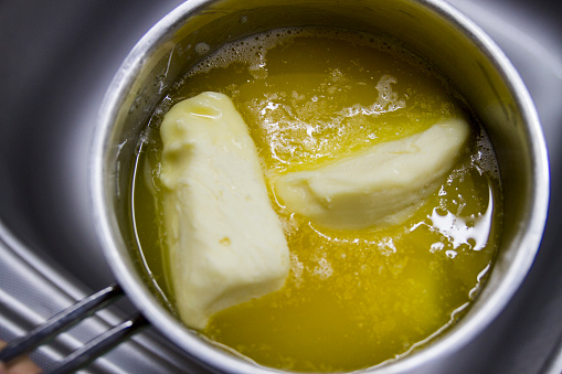 Boiling Butter On The Stove
