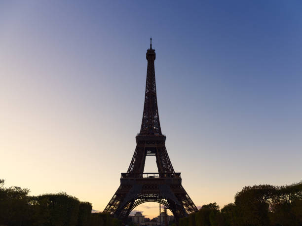istock Eiffel tower during sunset, Paris, France 1456453071