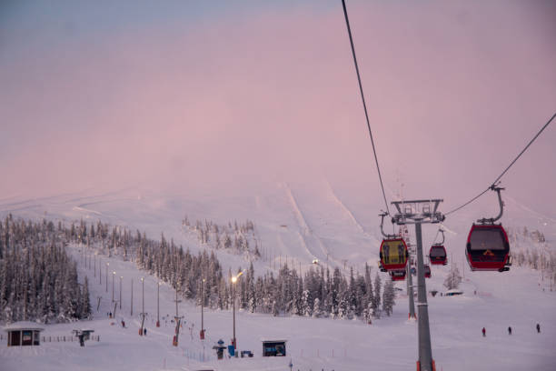 istock Yllas Ski Resort, Finland from the cable car 1456464889