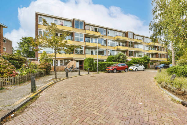 istock Panorama view of brick houses 1456468375