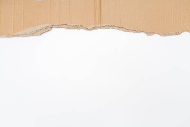 istock Torn Cardboard, Kraft Cardboard rim. 1456469459