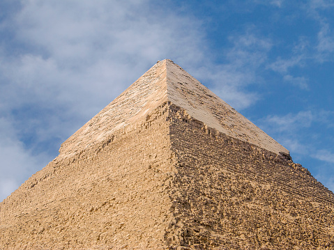 The famous pyramid of Kefren in Cairo, Giza, Egypt