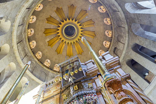 The Aedicule inside the temple of the Holy Sepulchre