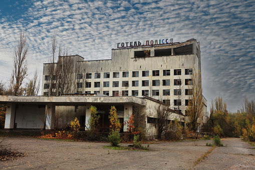 Abandoned city of Pripyat, Chernobyl exclusion zone, Ukraine