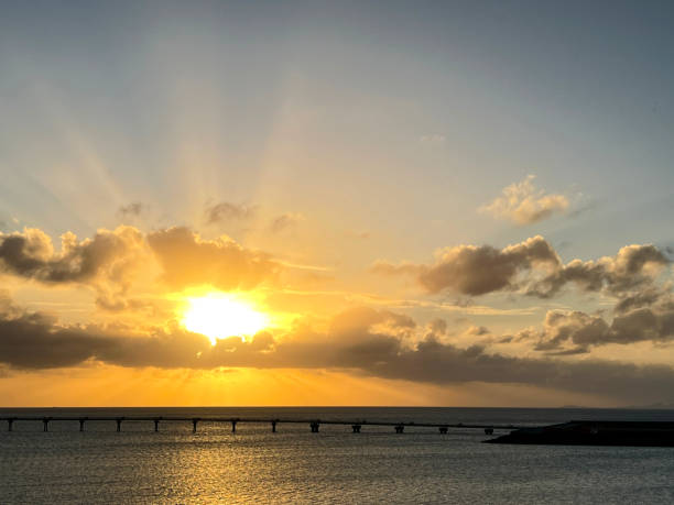 istock Evening view seen from Okinawa Tomigusuku Senagajima 1456480465