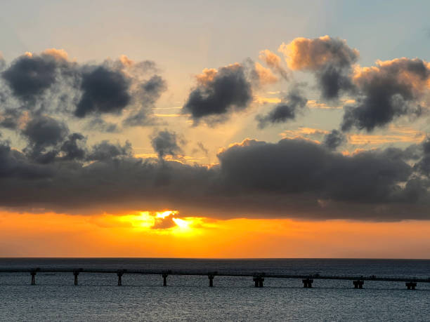 istock Evening view seen from Okinawa Tomigusuku Senagajima 1456480479