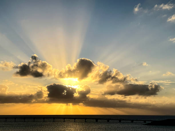 istock Evening view seen from Okinawa Tomigusuku Senagajima 1456480515