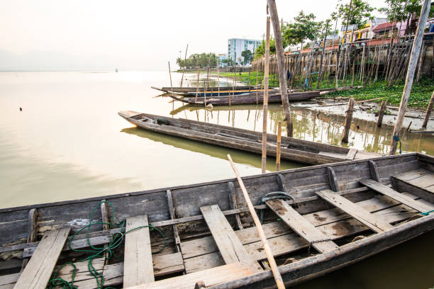 istock Thai style boat in the lake 1456484701