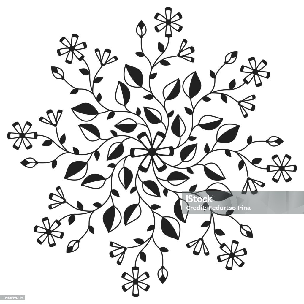 Absrac Patterns Vector Illustration Abstract Pattern On A White Background Plants And ...