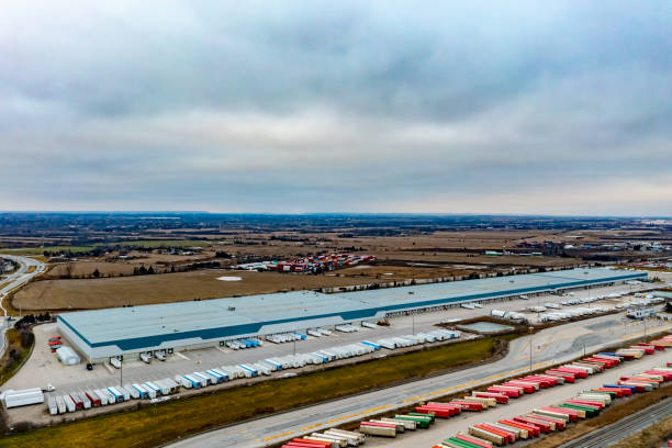 istock Canadian Pacific CPRailway Vaughan Intermodal Terminal in Kleinburg, Canada 1456491002