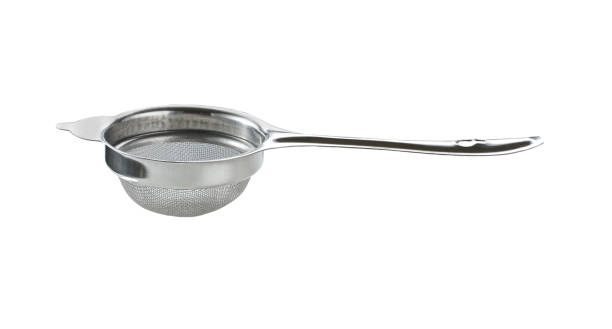 istock Metal or stainless-steel kitchen strainer,  isolated on white background . 1456491241