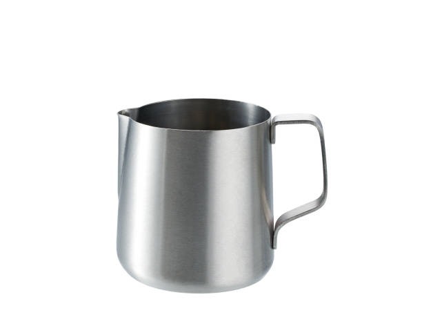 istock Empty pitcher isolated on white background with clipping path. Coffee Accessories. Barista kit. 1456491264