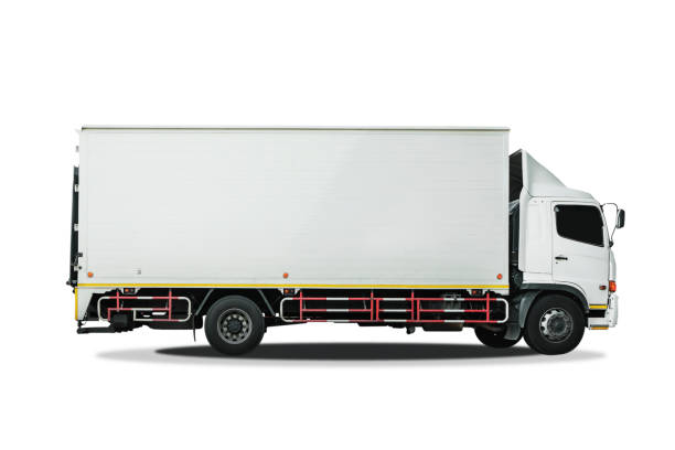 istock Cargo Truck on White Background.  Shipping Container. Delivery Trucks. Lorry. Freight Trucks Logistics Cargo Transport. 1456494026