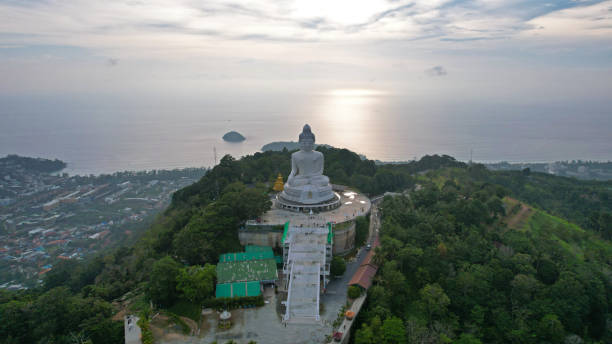 istock Drone view of the Big Buddha, Thailand. 1456509742