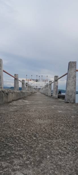 istock the pier, the lighting pathways, the runway for Danau Sentani 1456512744