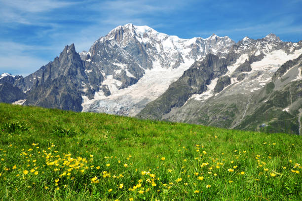 istock View on Mont Blanc ( Monte Bianco ). Aosta valley, Italy. 1456524963
