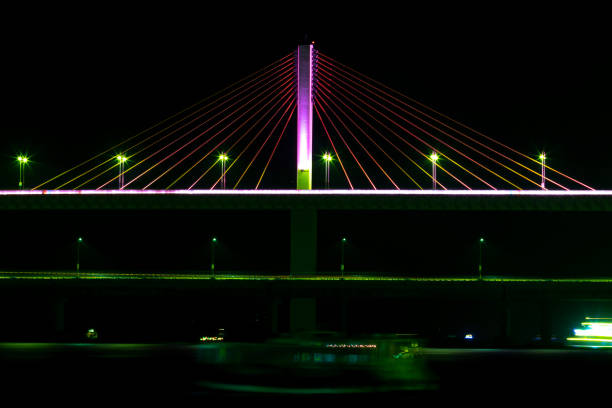 The Gordie Howe International Bridge, is expected to be fully constructed and open for business by 2024/2025.   The bridge will link Detroit, Michigan with Windsor, Ontario.