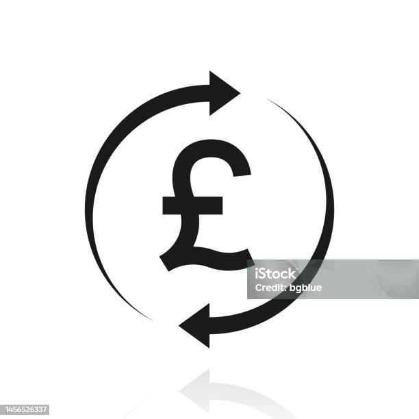 Change And Transfer Pounds Icon With Reflection On White Background how-much-is-a-pound-of-anything-your-definitive-guide