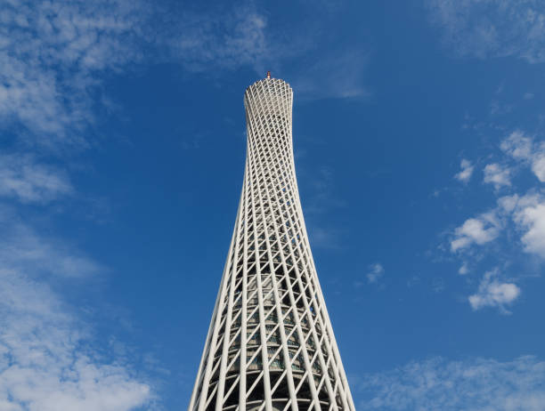 Close-up Canton Tower on Sky Background
