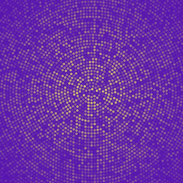 Vector illustration of Abstract Purple halftone background with dotted - Trendy design