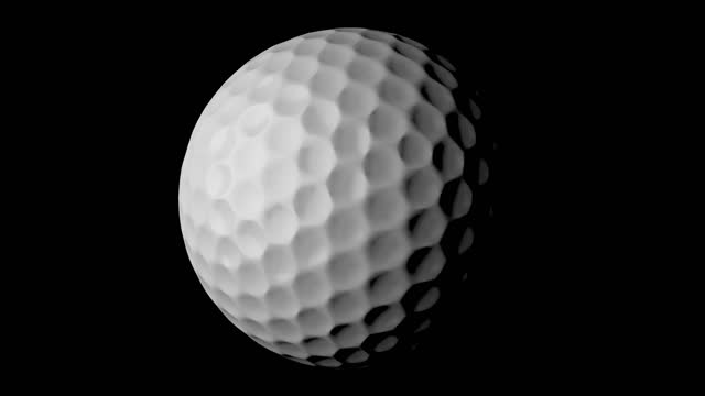 Golf Ball Turns in The Darkness