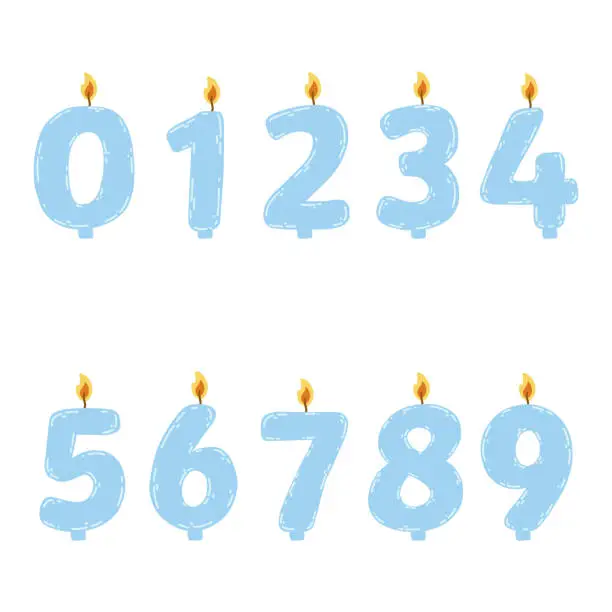 Number Candle Vector Number Candles Royalty-free Stock Vector Images and Clip Art