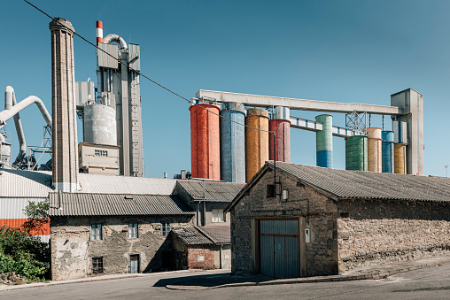 Cemant factory im Mataporquera, Spain