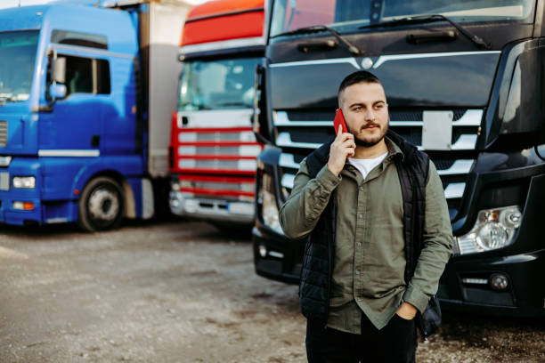 istock Professional truck driver 1456546666