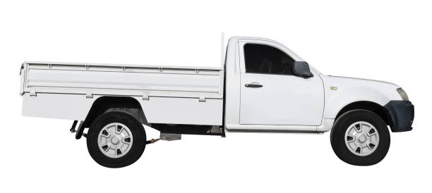 istock White pick up truck isolated on white background with clipping path 1456556498