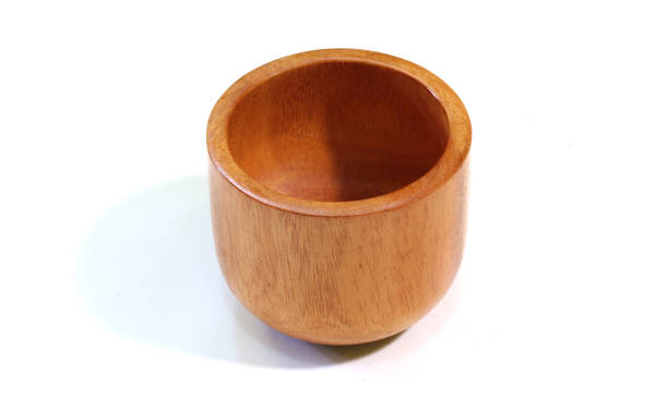 istock unique and elegant wooden glass on a white background 1456557462