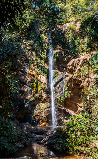 istock Mork Fa or Mok Fa Waterfall in Mae Taeng District, Chiang Mai, Thailand 1456565574