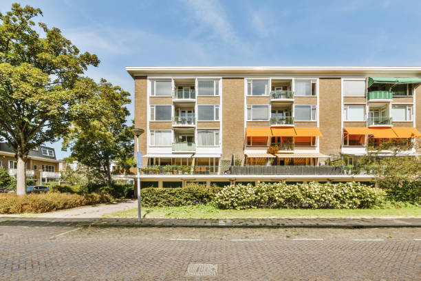 istock Panorama view of brick houses 1456565722