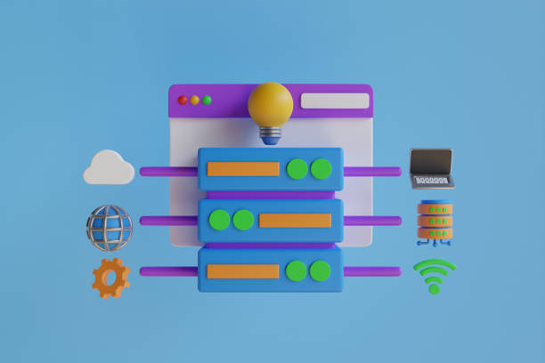 istock 3D Illustration of internet network connection. WiFi network communication. Internet sharing 3d scene, gadgets network connection. 3D Rendering 1456566773