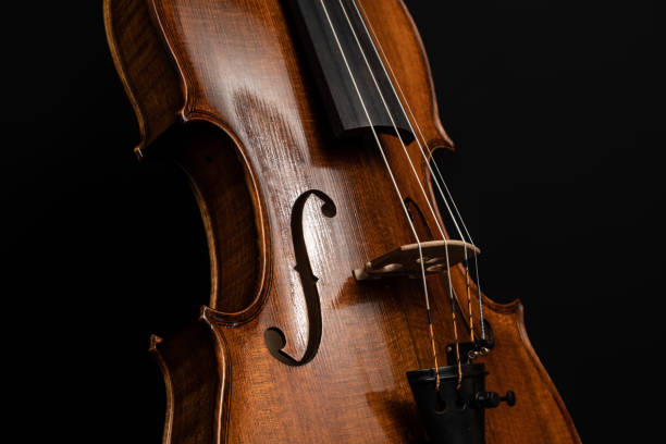 istock Front Profile of 4/4 Violin modeled after A. Stradivari, Emperor 1715 1456566821