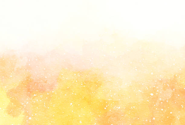 stockillustraties, clipart, cartoons en iconen met beautiful watercolor style background illustration - oranje