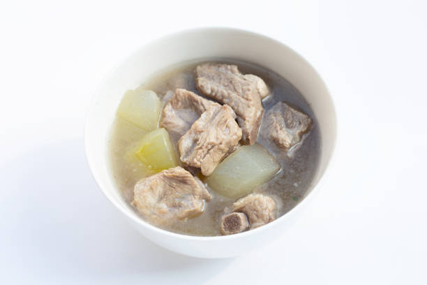 istock Pork rib soup with winter melon soup 1456570537