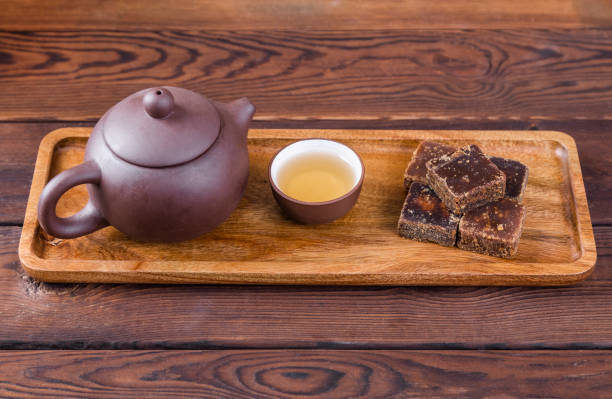 istock Traditional food brown sugar cubes 1456572021