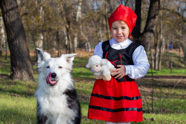 istock Shepherdess with dog breed Border Collie 1456579639