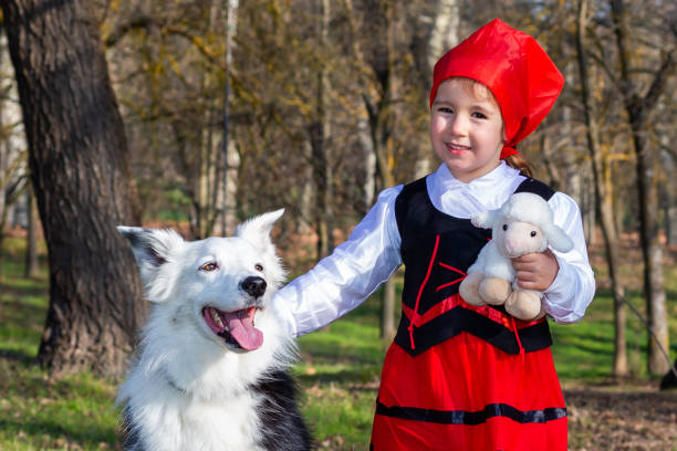 istock Shepherdess with dog breed Border Collie 1456579684