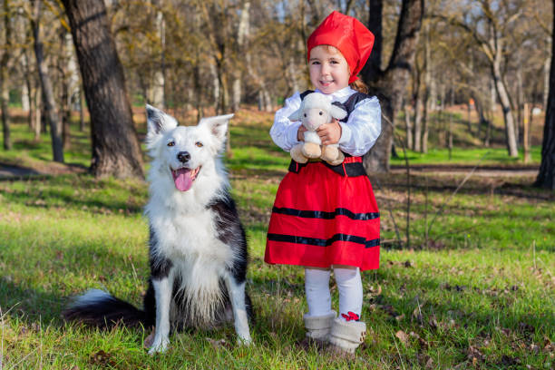 istock Shepherdess with dog breed Border Collie 1456579745