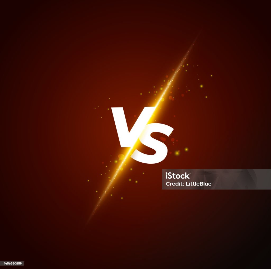 Vs. Split Background Versus Vs Background Vector Illustration Stock Illustration - Download ...