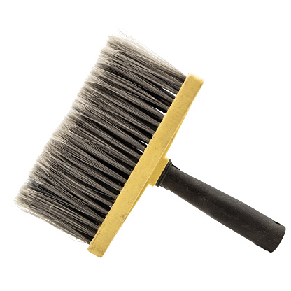 one new wallpaper brush for renovation, isolated