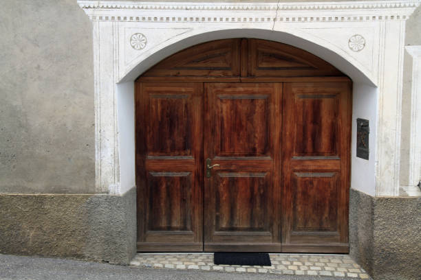 istock Traditional houses in Engadin, Grison, Switzerland 1456582991
