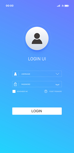 Member Login User Interface Ui For Website And Mobile Apps Vector ...