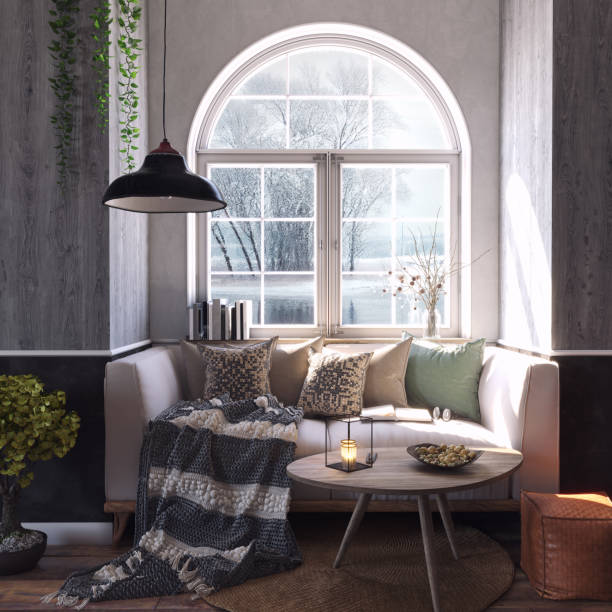 Living room interior. No people
