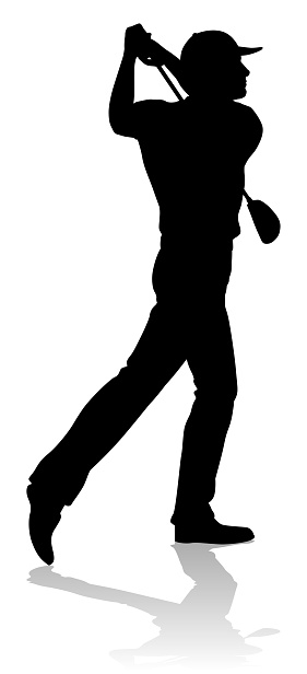 A golfer sports person playing golf
