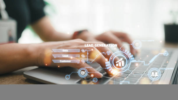 istock Lead Generation. Finding and identifying customers for your business products or services. Finance concept 1456589839