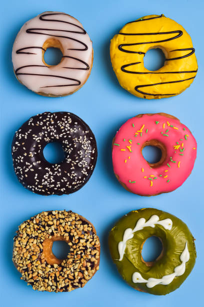 istock Donuts of various colors and flavors 1456593320