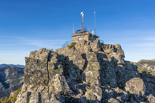 Mountain surveillance lookout refuge