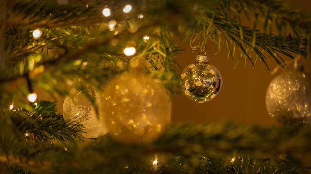 istock Christmas lights in a Christmas tree 1456599808